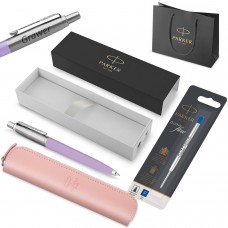 Parker Jotter Originals lilla pastapliiats + kott / Kingitus õpilasele/üliõpilasele graveeringuga Parker Jotter Originals lilla pastapliiats + kott / Kingitus õpilasele/üliõpilasele graveeringuga