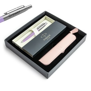 Parker Jotter Originals lilla pastapliiatsi kinkekomplekt graveeringuga / kott / kinkekomplekt Parker Jotter Originals lilla pastapliiatsi kinkekomplekt graveeringuga / kott / kinkekomplekt