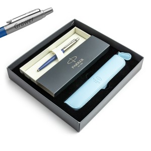 Parker Jotter Originals Blue BLUE DENIM kuulipliiats koos graveeringuga / ümbris / kinkekomplektiga
