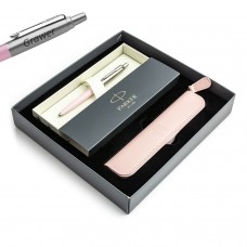 Parker Jotter Originals roosa PINK pastapliiats graveeringuga / ümbris / kinkekomplekt talle