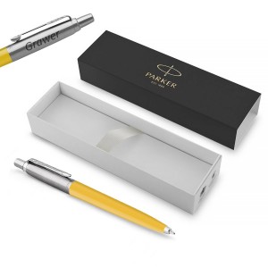 Parker Jotter Originals kollane pastapliiats graveeringuga