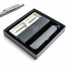 Parker Jotter Stainless Steel CT pastapliiats graveeringuga / kott / kinkekomplekt Parker Jotter Stainless Steel CT pastapliiats graveeringuga / kott / kinkekomplekt