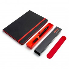 Rotring pliiatsikomplekt 600 koos kustutusvahendi märkmikuga ja punase ümbrisega Rotring pliiatsikomplekt 600 koos kustutusvahendi märkmikuga ja punase ümbrisega