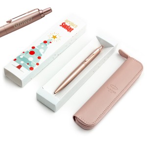 Parker Jotter monokroomne XL roosa PGT pastapliiatsikomplekt koos graveeringuga + ümbris / Jõuludeks Parker Jotter monokroomne XL roosa PGT pastapliiatsikomplekt koos graveeringuga + ümbris / Jõuludeks