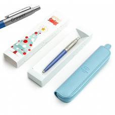 Parker Jotter Originals Sinine BLUE DENIM pastapliiatsikomplekt graveeringuga + kott / jõulukink Parker Jotter Originals Sinine BLUE DENIM pastapliiatsikomplekt graveeringuga + kott / jõulukink