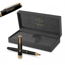 Parker Sonnet Black Lacquer GT korgiga pastapliiats graveeringuga
