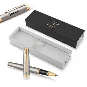 Parker IM Brushed Metal GT korgiga pastapliiats graveeringuga