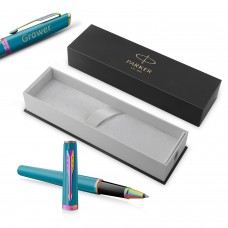 Parker Meridian türkiissinine RBT korgiga pastapliiats – 2247772, graveeringuga