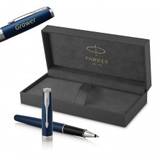 Parker Sonnet Blue Lacquer CT korgiga pastapliiats graveeringuga