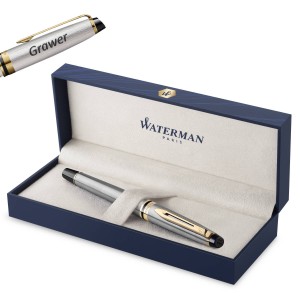 Waterman Expert Steel GT Rullpliiats graveeringuga