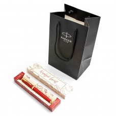 Parker Premium Red GT pliiatsi komplekt karbis koos kinkekotiga