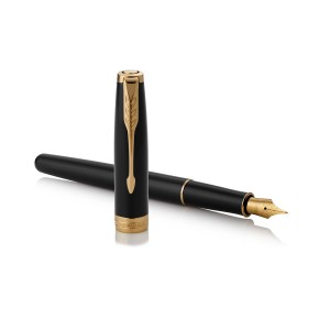 Parker Sonnet Black Lacquer GT täitesulepliiats (M terasest otsik) - 1931495