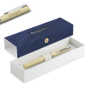 Waterman Allure Pastel Yellow (F) graveeringuga täitesulepea