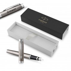 Parker IM Essential Stainless Steel CT (M) täitesulepe gravüüriga / Karp Parker IM Essential Stainless Steel CT (M) täitesulepe gravüüriga / Karp