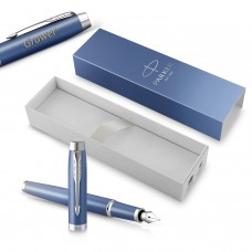 Parker IM Rituals Blue (M) täitesulepe gravüüriga