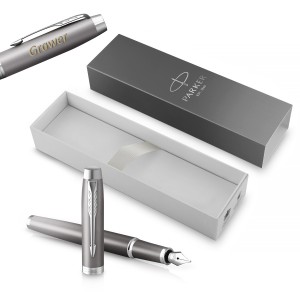 Parker IM Rituals Turquoise Grey (M) täitesulepe gravüüriga