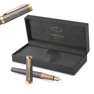 Parker Ingenuity Grey GT M täitesulepliiats koos graveeringuga