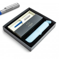 Parker Jotter Originals Blue (M) täitesulepe, graveeringuga / kott / kinkekomplekt Parker Jotter Originals Blue (M) täitesulepe, graveeringuga / kott / kinkekomplekt
