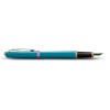Parker Meridian türkiissinine RBT (F) täitesulepe – 2247770, graveeringuga
