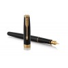 Parker Sonnet Black Lacquer GT (F) täitesulepe gravüüriga
