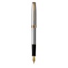 Parker Sonnet Stainless Steel GT (M)Täitepliiats graveeringuga