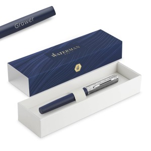Waterman Allure Deluxe Blue (F) graveeringuga täitesulepea Waterman Allure Deluxe Blue (F) graveeringuga täitesulepea