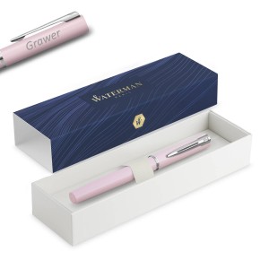 Waterman Allure Pastellroosa (F) täitesulepe gravüüriga