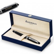 Waterman Expert Black CT (M) täitesulepliiats – S0951760 graveeringuga