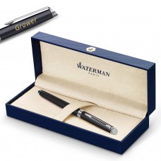 Waterman Hémisphère täitesulepliiats Matte Black CT F graveeringuga