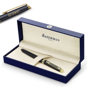 Waterman Hémisphère Matte Must GT (M) Täitepliiats graveeringuga
