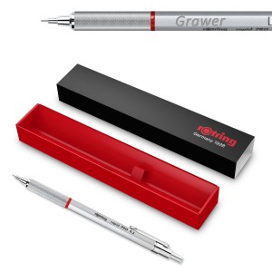 Automaatne pliiats Rapid Pro - Rotring - 0,5 mm, hõbedane 1904255 graveeringuga