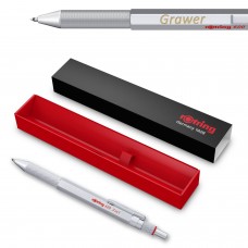 3 in 1 Rotring MULTIPEN 600 hõbedane kuulipliiats ja pliiats koos graveeringuga