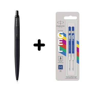 Parker Jotter XL Black BT pastapliiats + Economy geeltäite sinisele pastapliiatsile, 2 tk.