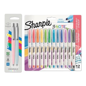 Koolikomplekt Parker pliiatsid ja Sharpie markerid