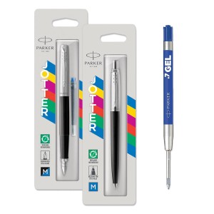 Parker komplekt: Jotter Originals Black Täitepliiats + Pastapliiats + 1 Economy sinine pliiatsi täidis