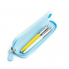 Parker Jotter Originals Yellow ja Pastel Blue pastapliiatsi kinkekomplekt sinise ümbrisega