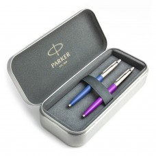 Parker Jotter Originals Blue ja Purple Pastapliiats kinkekomplekt metallist korpusega