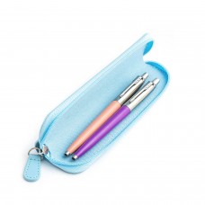 Parker Jotter Originals Powder Pink ja Purple Pastapliiats kinkekomplekt sinise ümbrisega