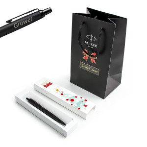 Parker Jotter Monochrome XL Black BT 2122757 korgiga pastapliiats - Graveeritud jõulukingitus