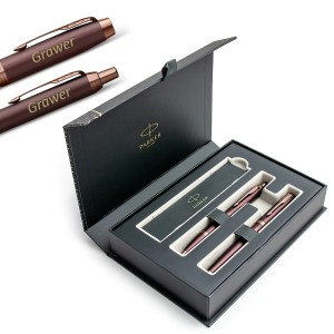 Parker IM Monochrome Burgundy - täitesulepliiats (F) + Graveeringuga pliiats elegantses karbis Parker IM Monochrome Burgundy - täitesulepliiats (F) + Graveeringuga pliiats elegantses karbis