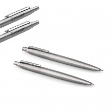 Parker Jotter roostevabast terasest pastapliiatsite ja pastapliiatsite komplekt CT-graveeringuga Parker Jotter roostevabast terasest pastapliiatsite ja pastapliiatsite komplekt CT-graveeringuga