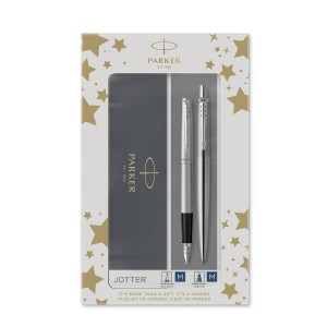 Parker täitepliiats + pastapliiats Jotter Roostevaba teras CT 2093258