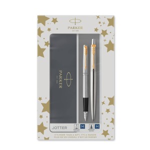 Parker komplekt: Täitepliiats + Pastapliiats Jotter Stainless Steel GT - 2093257