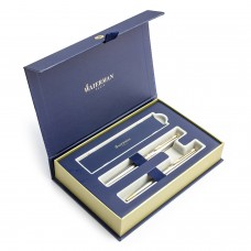 Waterman Hémisphère Steel GT Täitepliiats + Pastapliiatsi komplekt S0920310 + S0920370