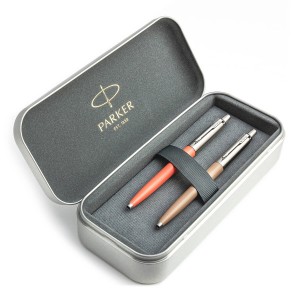 Parker Jotter Originals Coral and Beige pliiatsi kinkekomplekt metallkorpusega