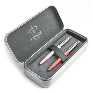 Parker Jotter Originals Pink and Coral pastapliiatsi kinkekomplekt metallkorpusega