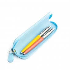 Parker Jotter Originals Yellow ja Coral pastapliiatsi kinkekomplekt sinise ümbrisega