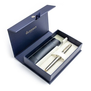 Waterman Hémisphère Steel GT pliiatsi kinkekomplekt + ümbris karbis