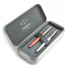 Parker Jotter Originals Coral ja Pearl Pastapliiatsi kinkekomplekt metallkorpusega