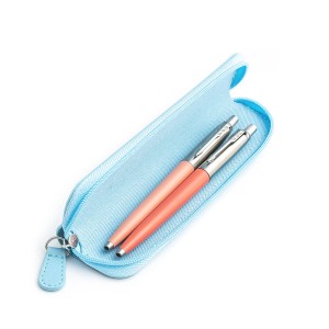 Parker Jotter Originals Powder Pink ja Coral Pastapliiatsi kinkekomplekt sinise ümbrisega Parker Jotter Originals Powder Pink ja Coral Pastapliiatsi kinkekomplekt sinise ümbrisega